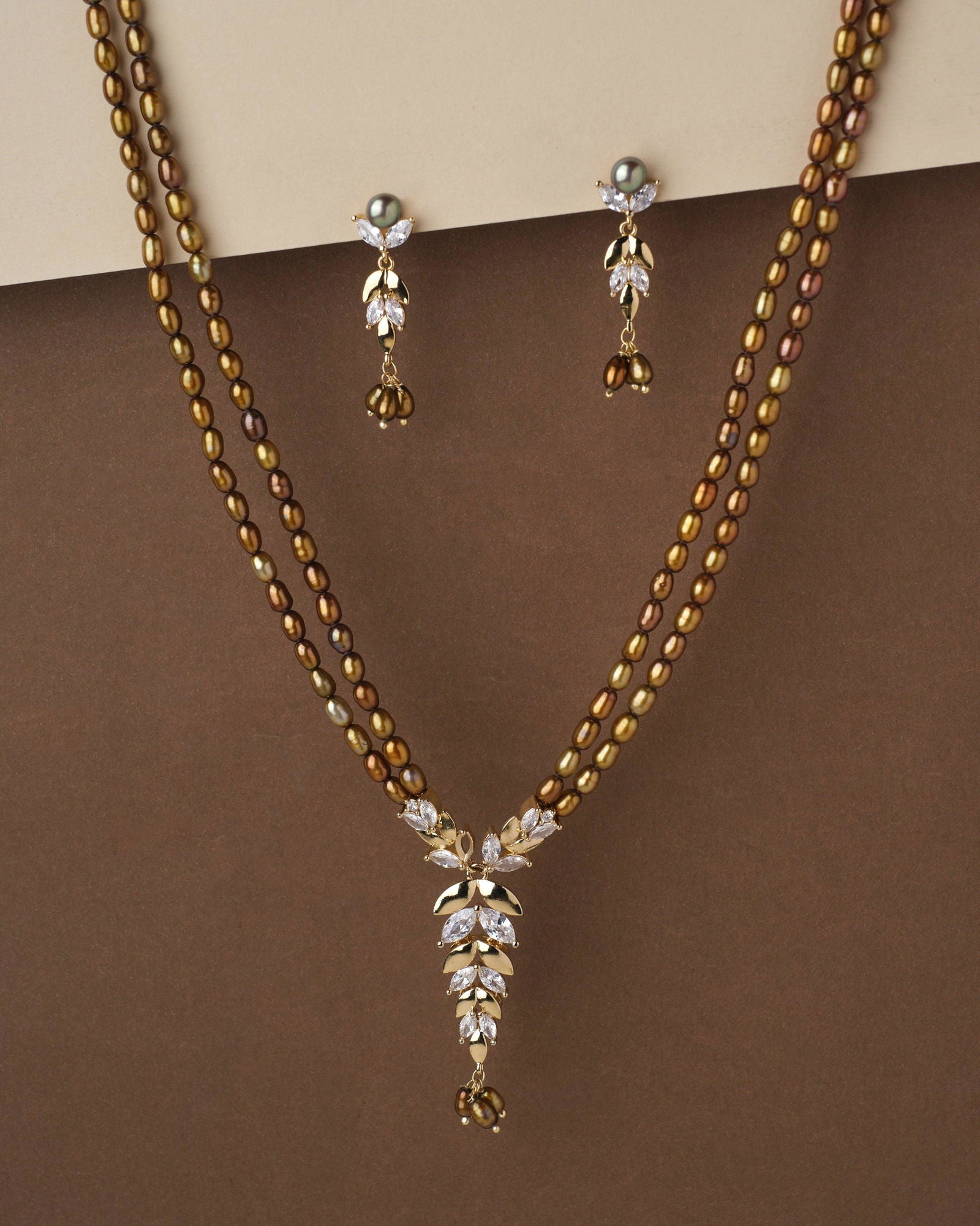 Trendy Pearl Necklace Set - Chandrani Pearls