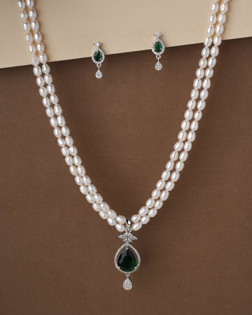 Trendy Pearl Necklace Set - Chandrani Pearls