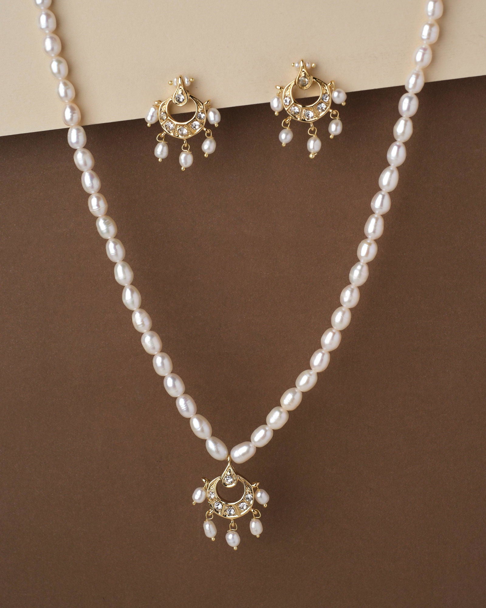 Trendy Pearl Necklace Set - Chandrani Pearls