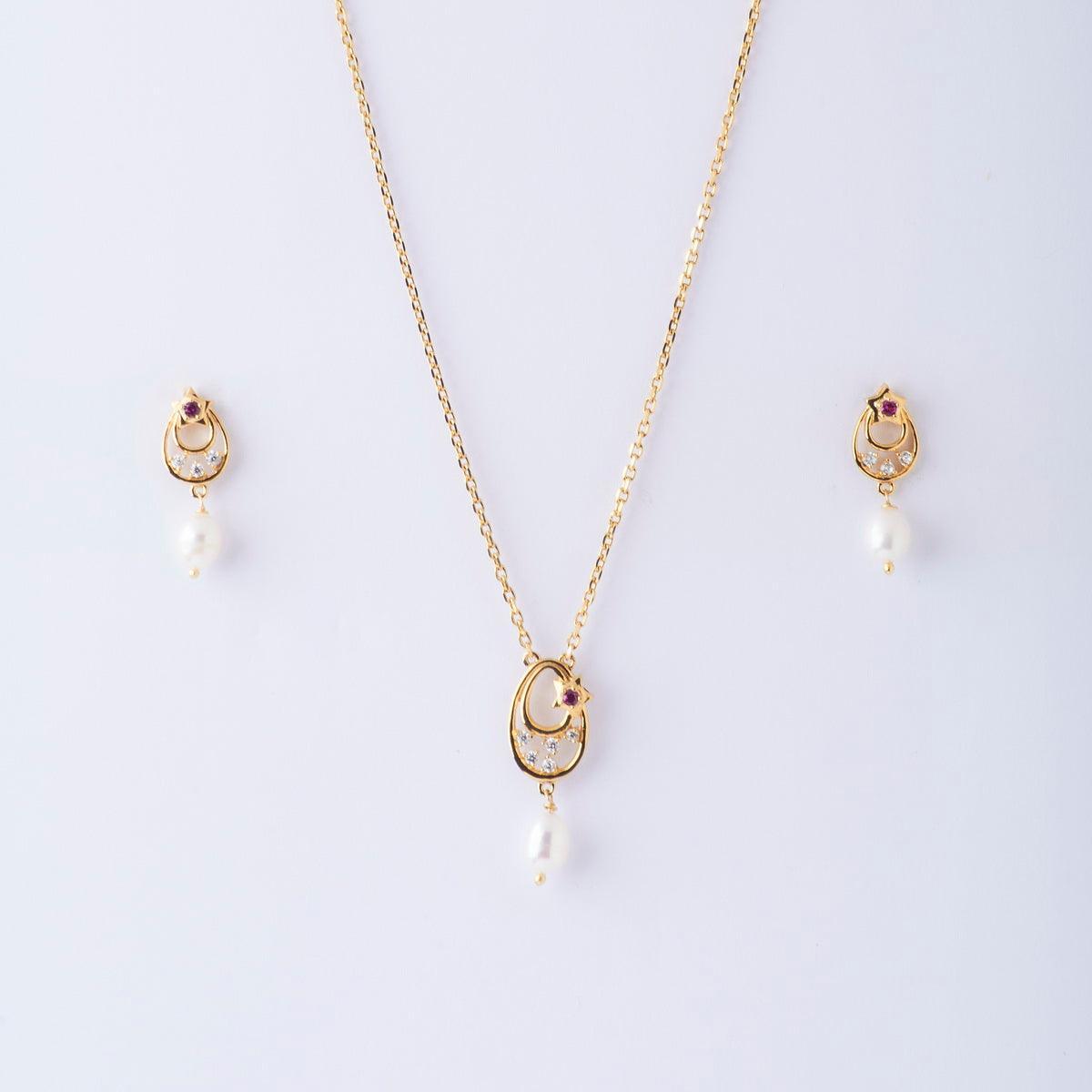 Trendy Pearl Necklace Star Set - Chandrani Pearls