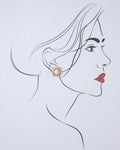 Trendy Pearl & Stone Stud Earring - Chandrani Pearls