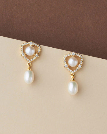 Trendy Pearl hang Earring - Chandrani Pearls