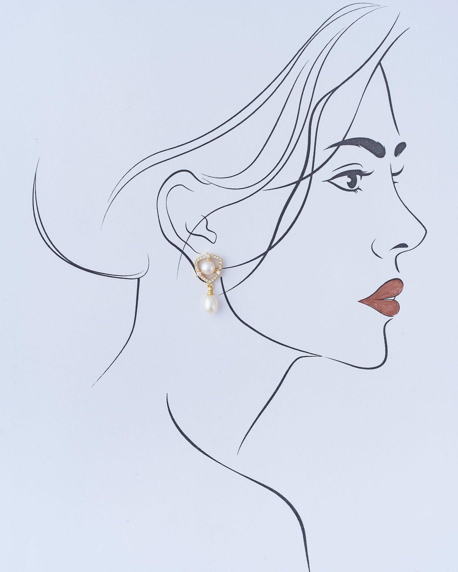 Trendy Pearl hang Earring - Chandrani Pearls