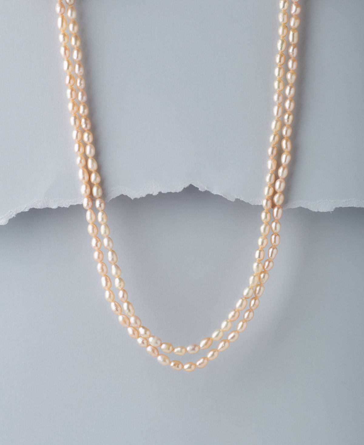 Trendy Pink Pearl Necklace - Chandrani Pearls