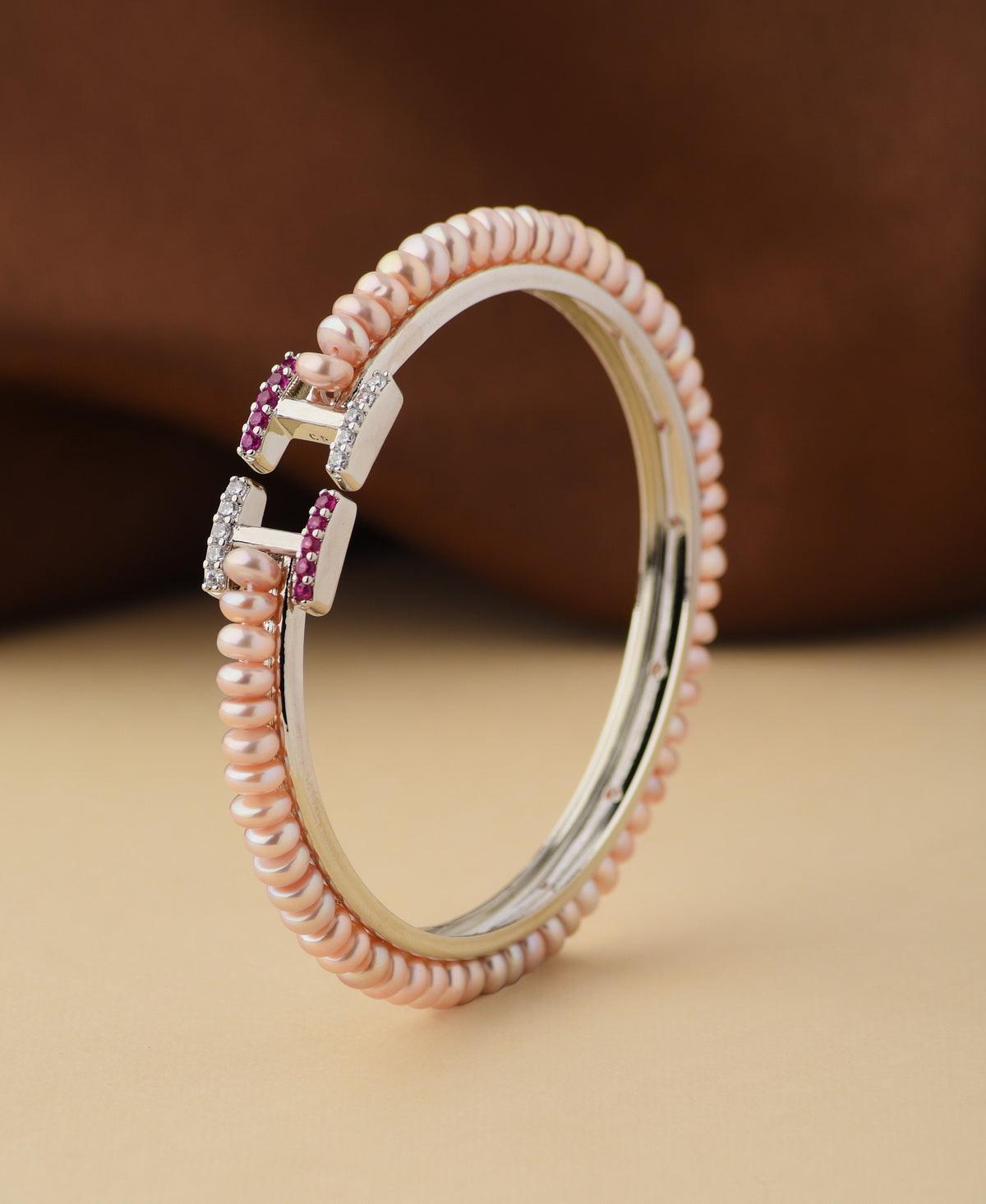 Trendy Real Pearl Bangle - Chandrani Pearls