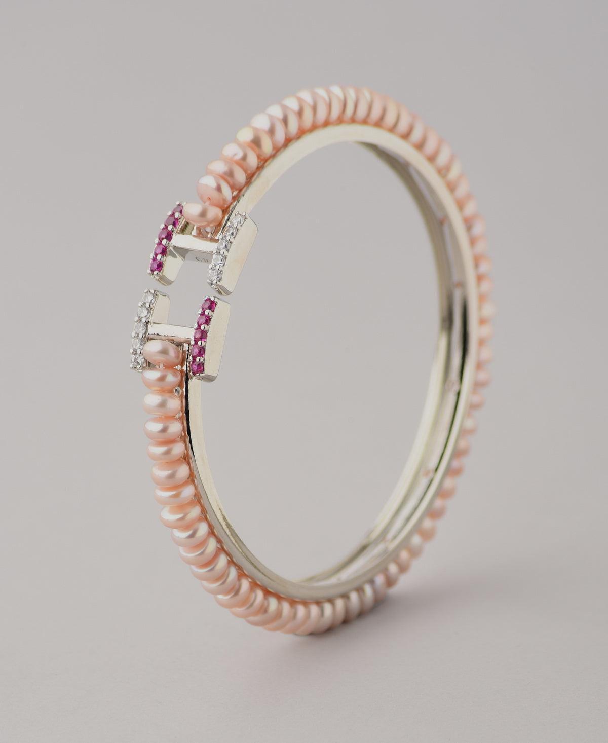 Trendy Real Pearl Bangle - Chandrani Pearls