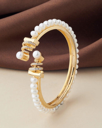 Trendy Real Pearl Bangle - Chandrani Pearls