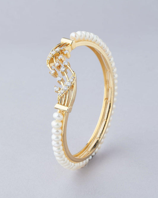 Trendy Real Pearl Bangle - Chandrani Pearls