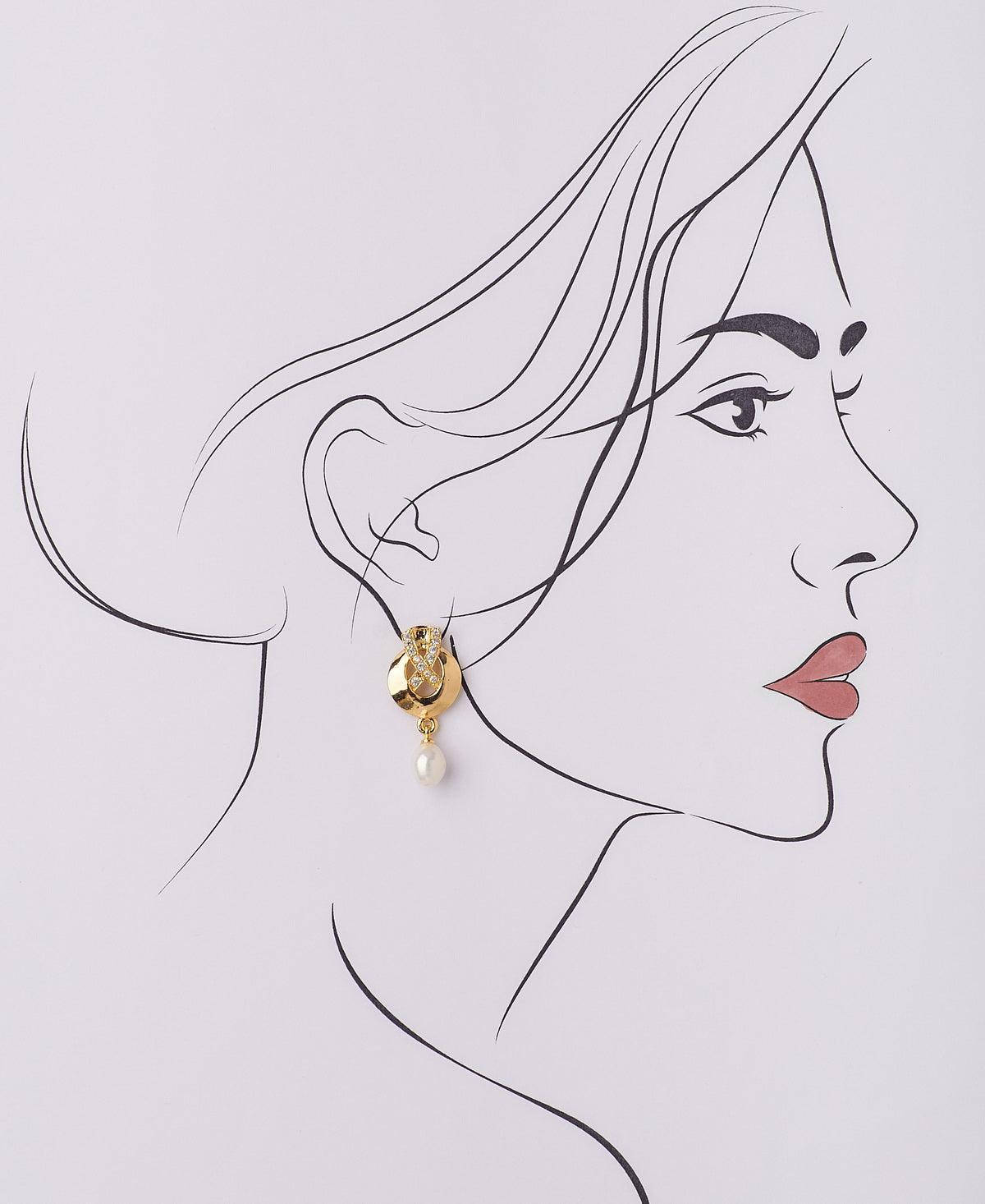 Trendy Real Pearl Hanging Earring - Chandrani Pearls