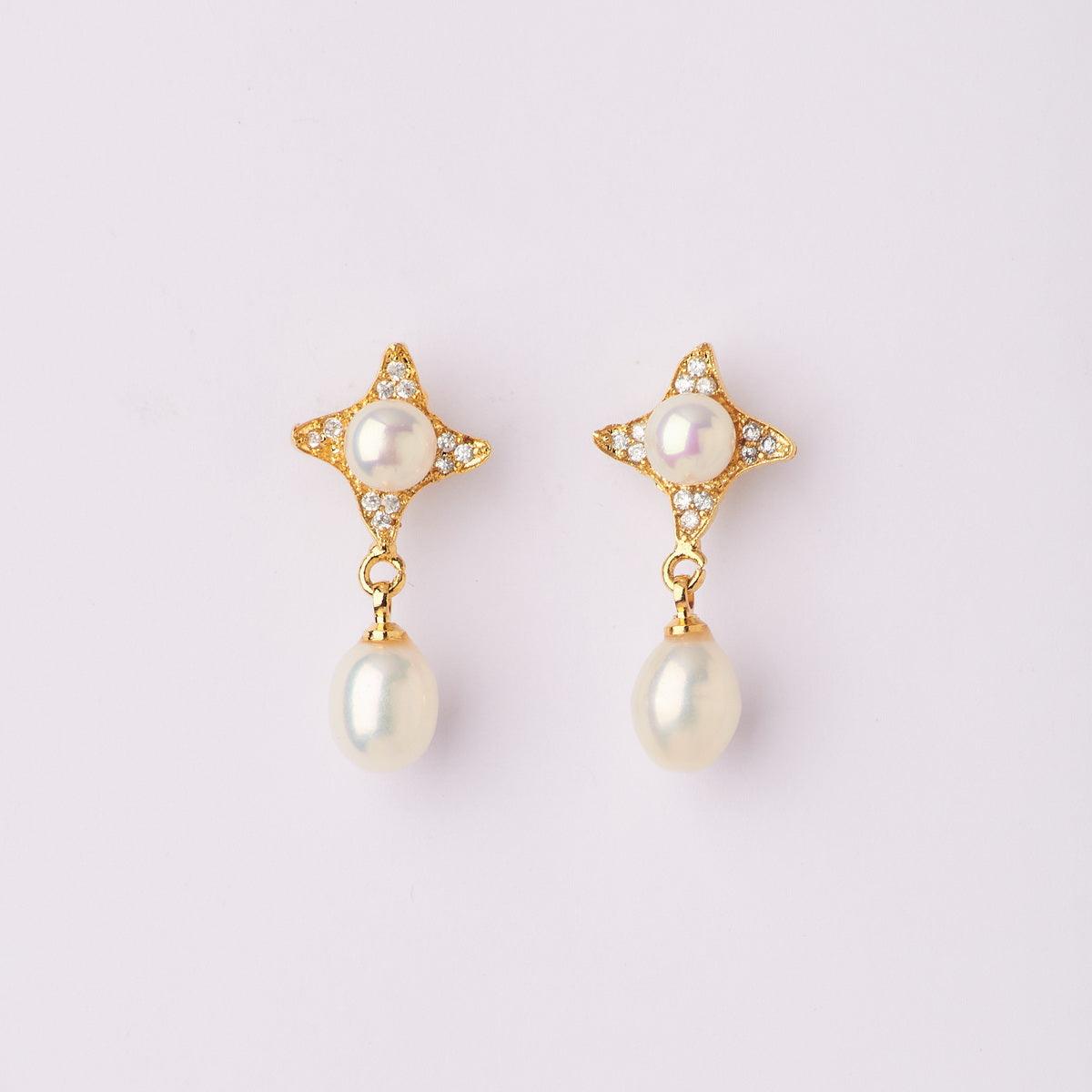 Trendy Real Pearl Hanging Earring - Chandrani Pearls