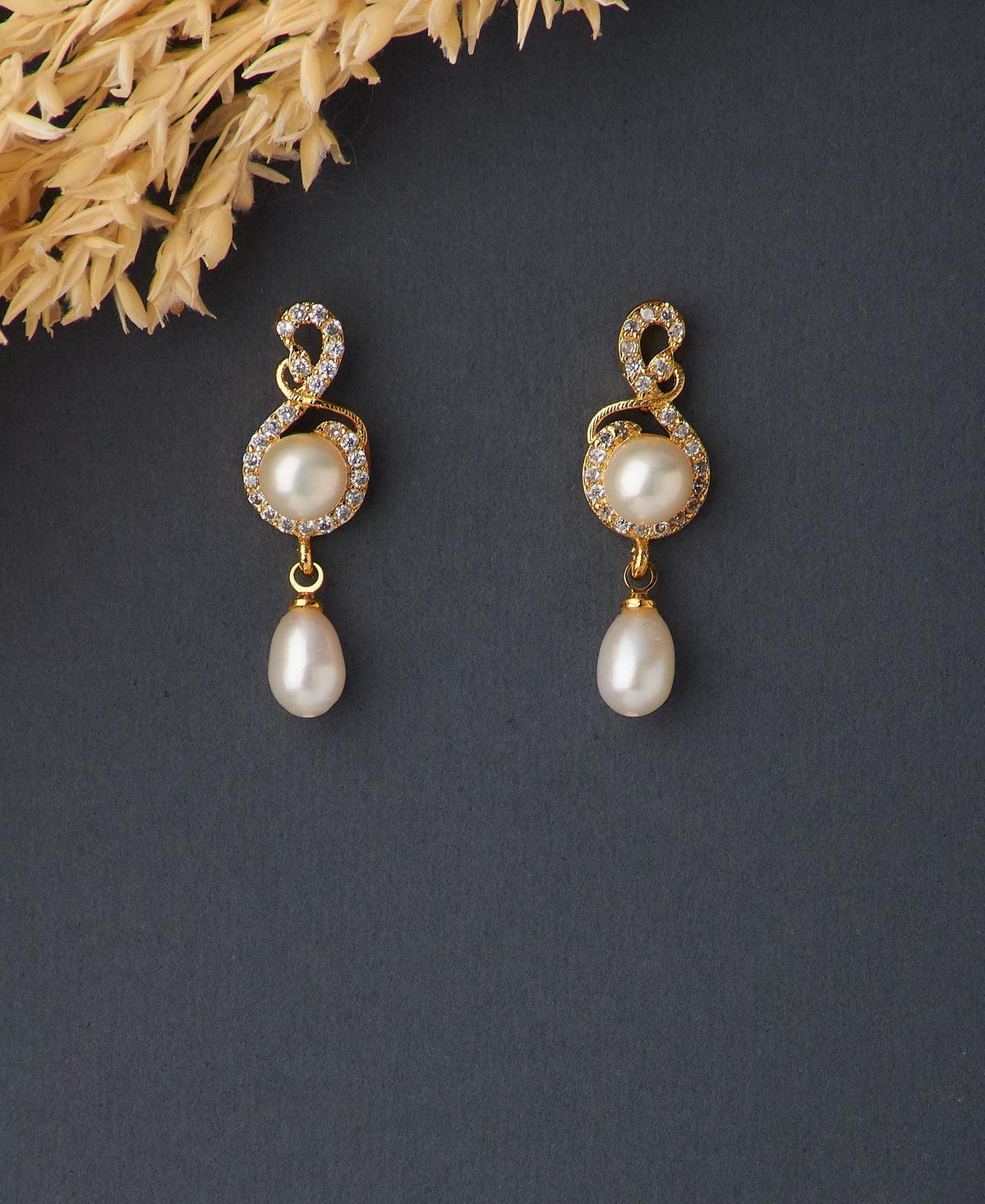 Trendy Real Pearl Hanging Earring - Chandrani Pearls