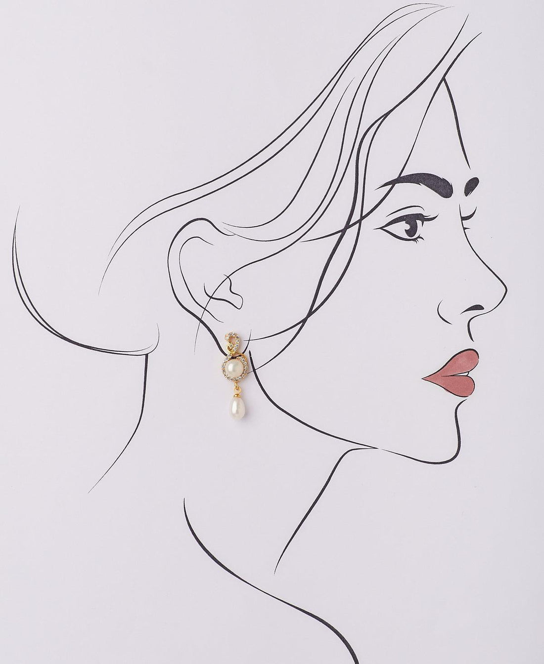 Trendy Real Pearl Hanging Earring - Chandrani Pearls