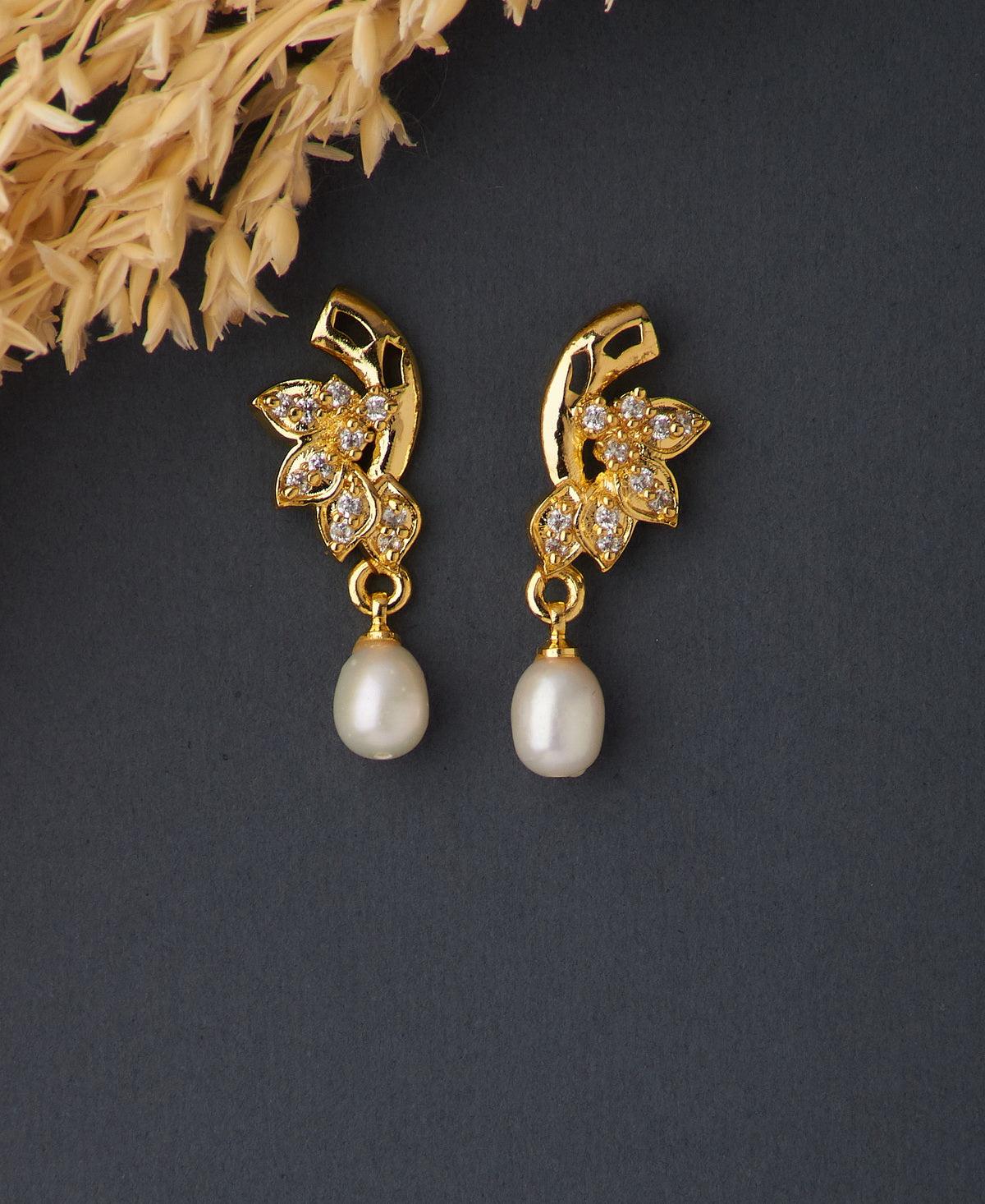 Trendy Real Pearl Hanging Earring - Chandrani Pearls