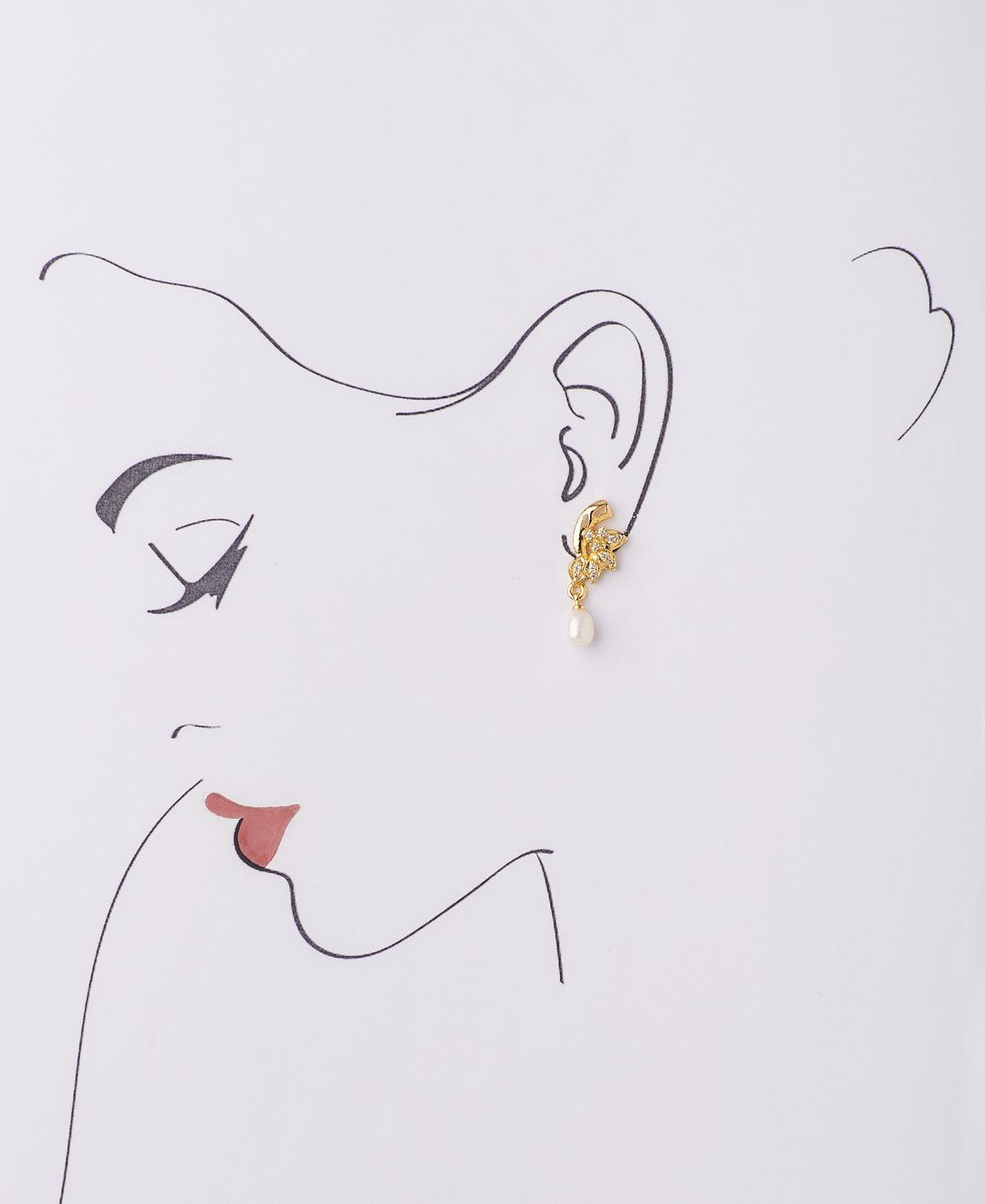 Trendy Real Pearl Hanging Earring - Chandrani Pearls