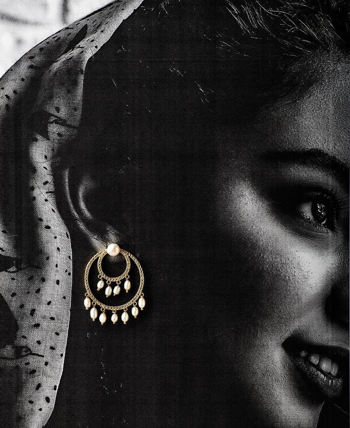 Trendy Real Pearl Jhumki Earring - Chandrani Pearls