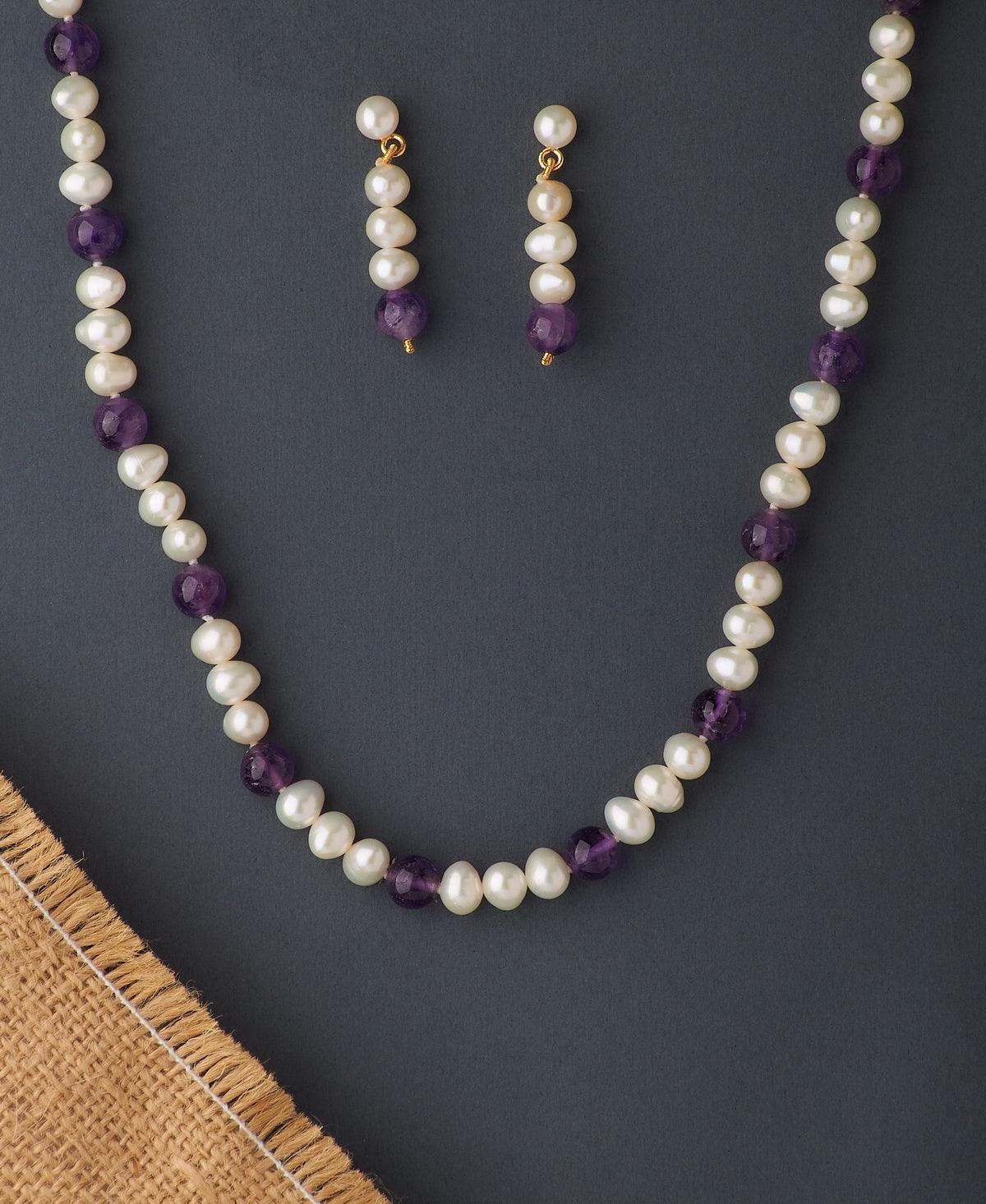 Trendy Real Pearl Necklace Set - Chandrani Pearls