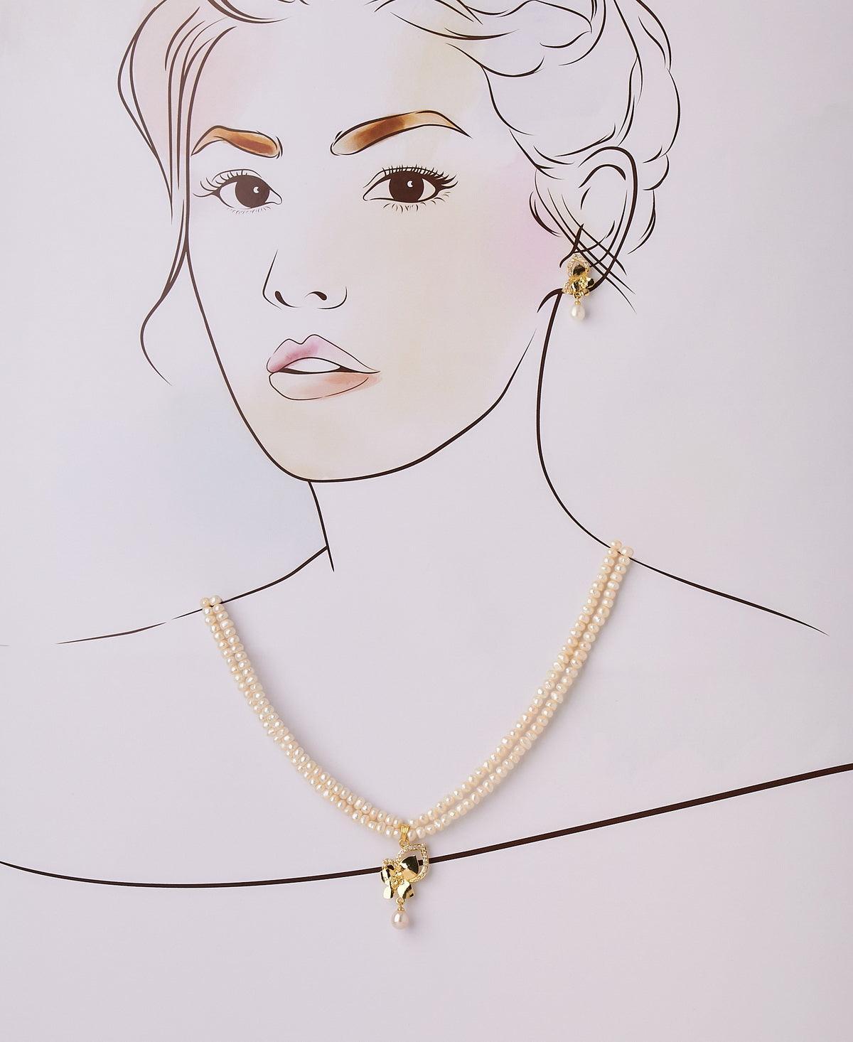 Trendy Real Pearl Necklace Set - Chandrani Pearls