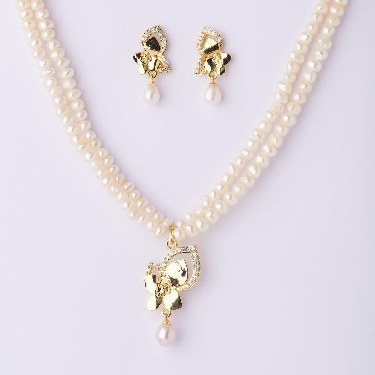 Trendy Real Pearl Necklace Set - Chandrani Pearls