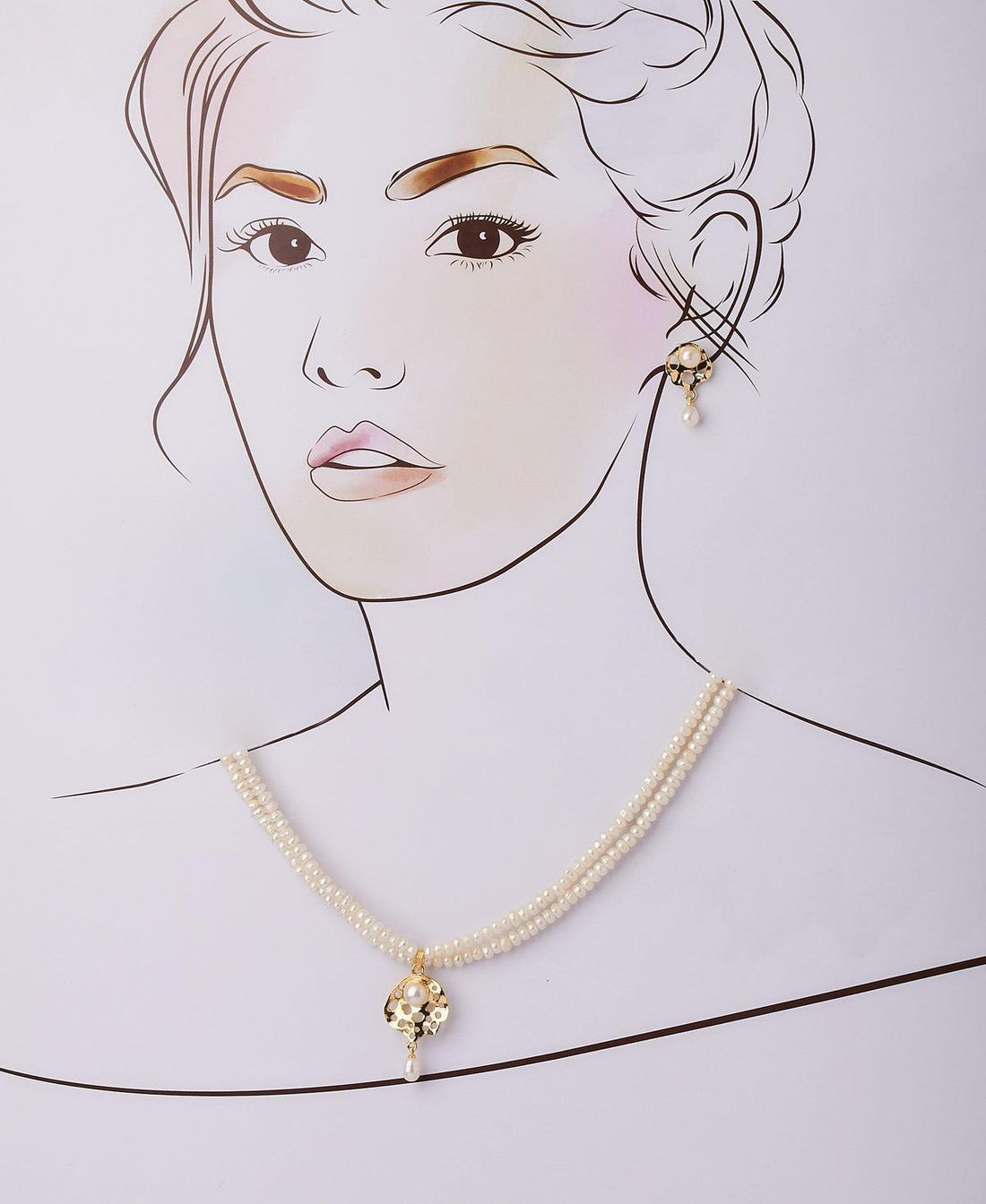 Trendy Real Pearl Necklace Set - Chandrani Pearls