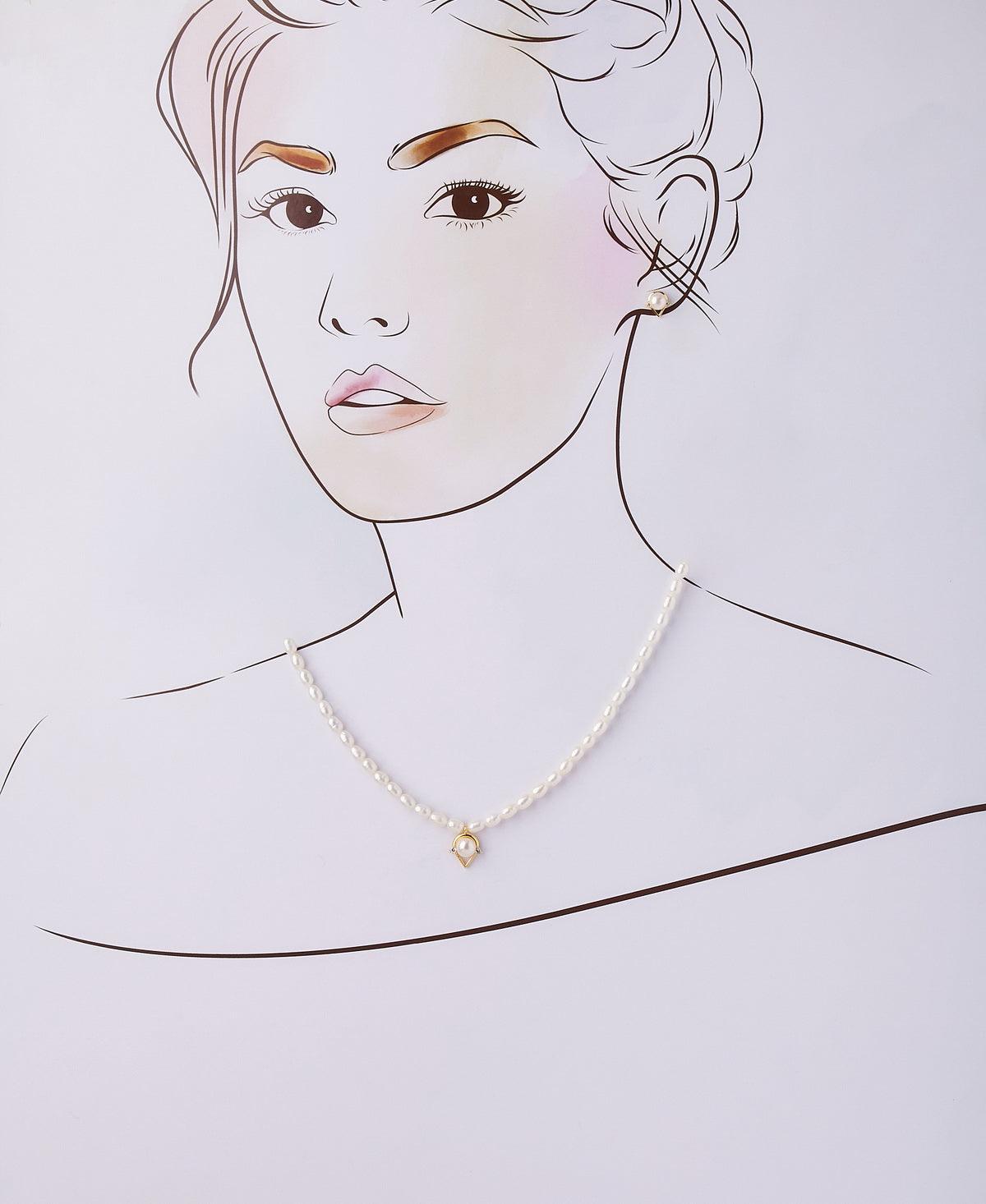 Trendy Real Pearl Necklace Set - Chandrani Pearls