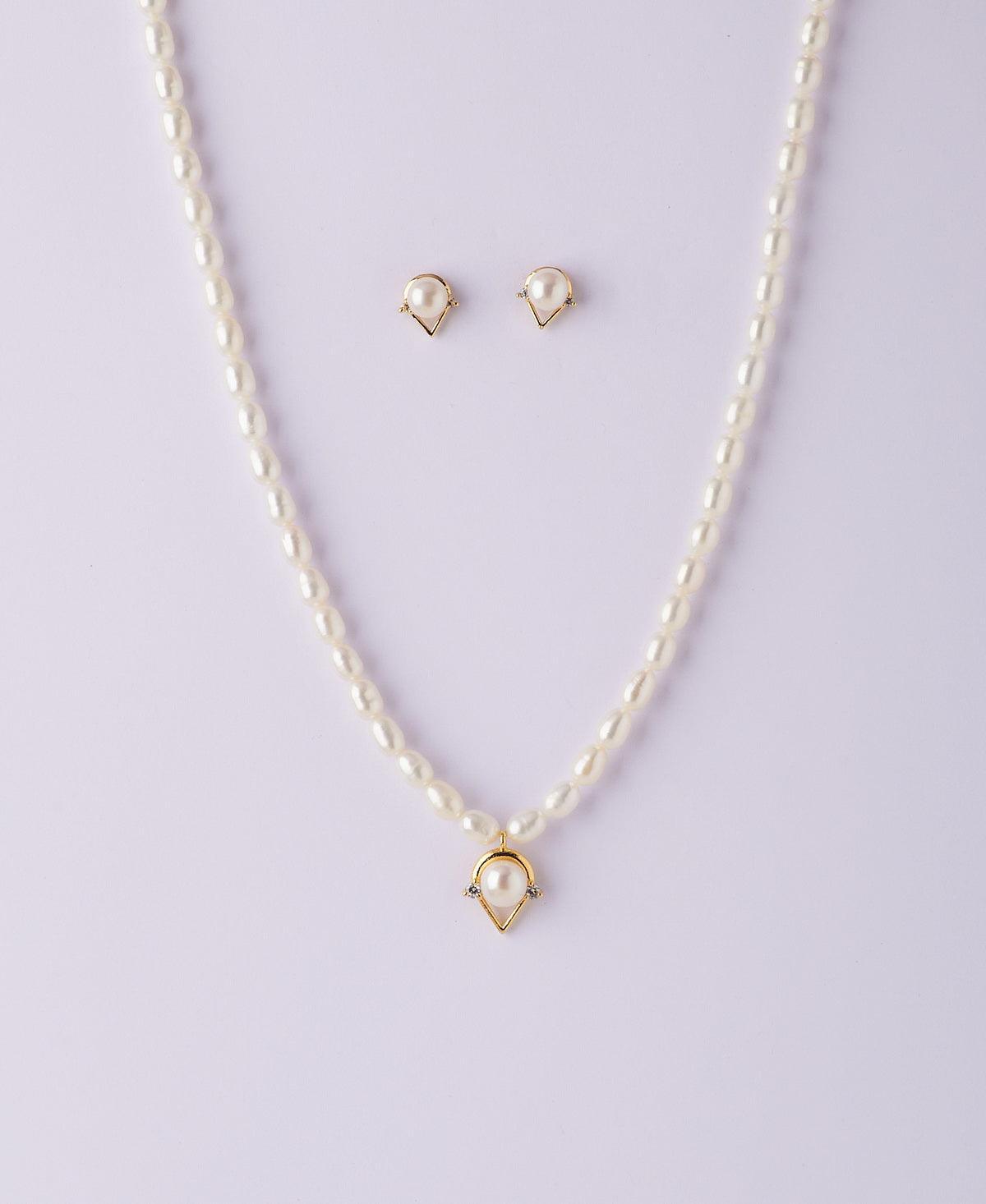 Trendy Real Pearl Necklace Set - Chandrani Pearls