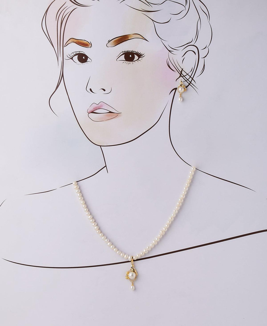 Trendy Real Pearl Necklace Set - Chandrani Pearls