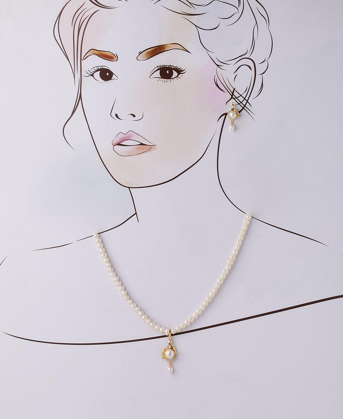 Trendy Real Pearl Necklace Set - Chandrani Pearls