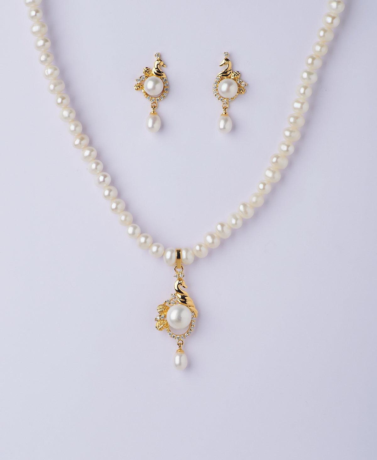 Trendy Real Pearl Necklace Set - Chandrani Pearls