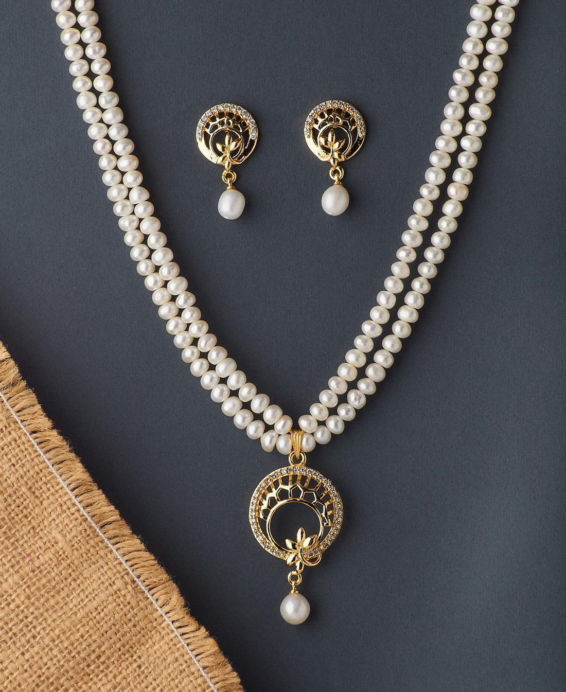 Trendy Real Pearl Necklace Set - Chandrani Pearls