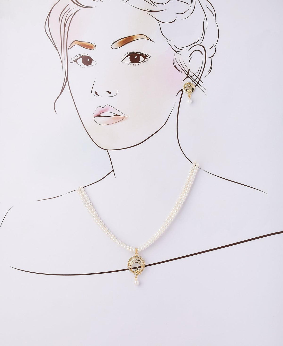 Trendy Real Pearl Necklace Set - Chandrani Pearls