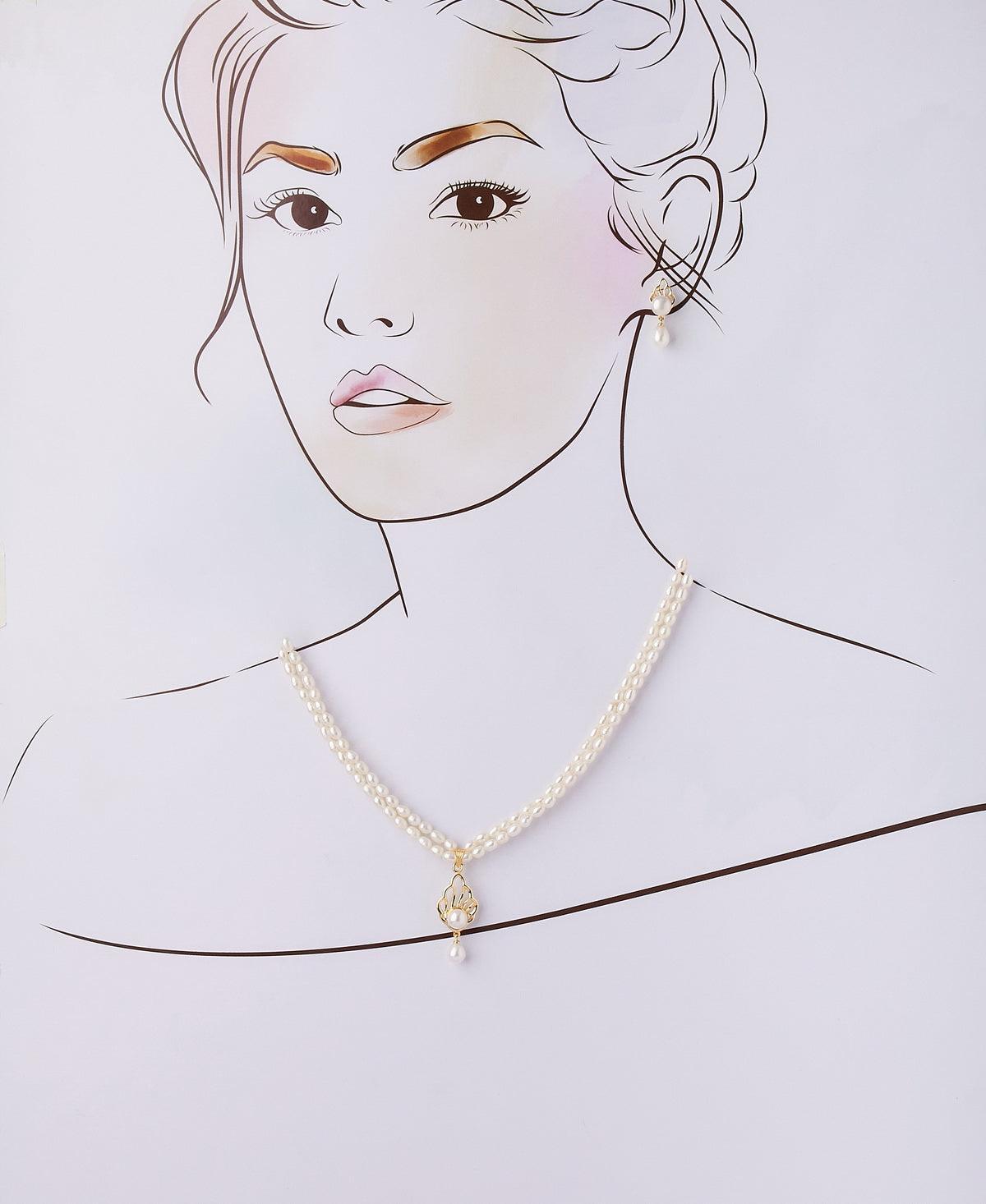 Trendy Real Pearl Necklace Set - Chandrani Pearls