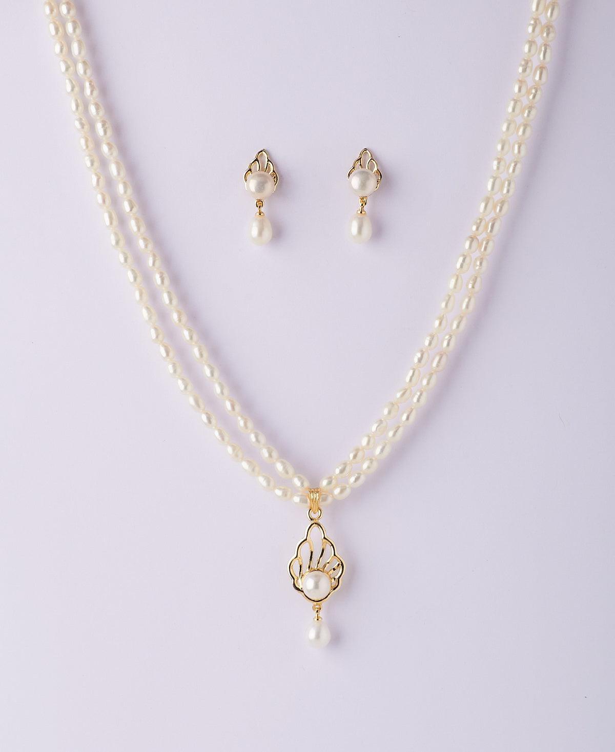 Trendy Real Pearl Necklace Set - Chandrani Pearls