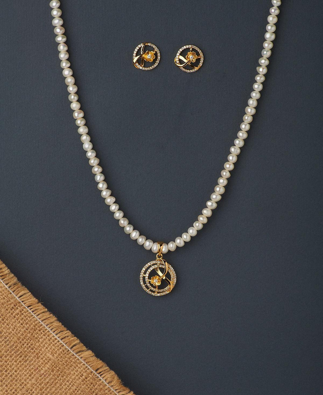 Trendy Real Pearl Necklace Set - Chandrani Pearls