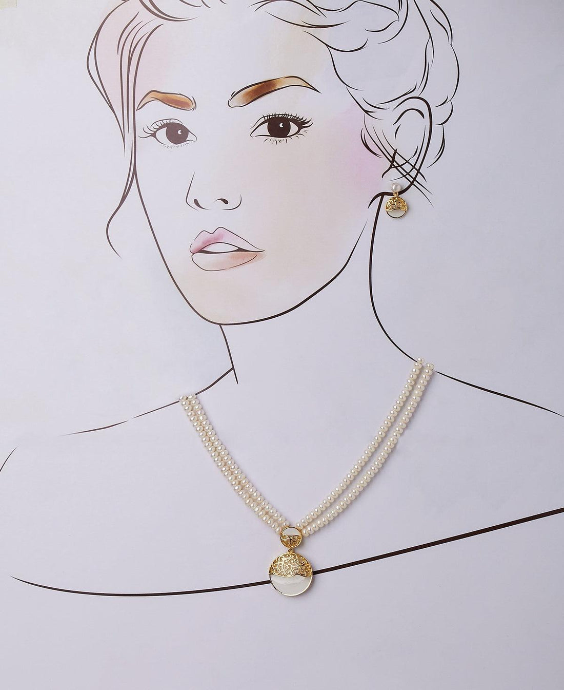 Trendy Real Pearl Necklace Set - Chandrani Pearls