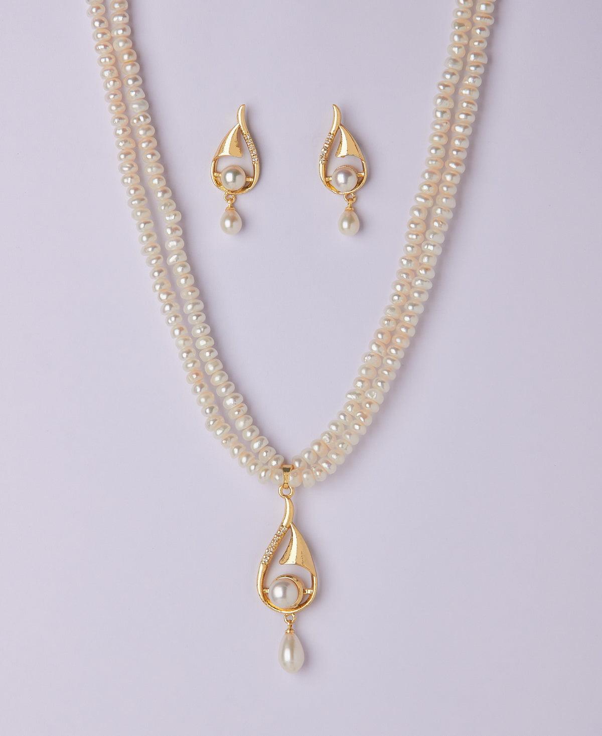 Trendy Real Pearl Necklace Set - Chandrani Pearls