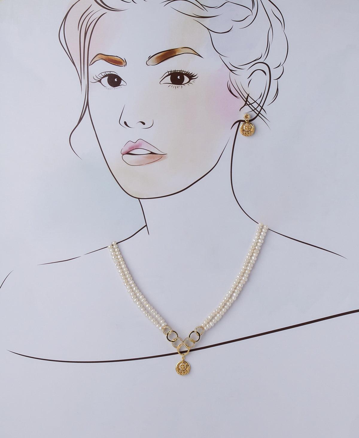 Trendy Real Pearl Necklace Set - Chandrani Pearls