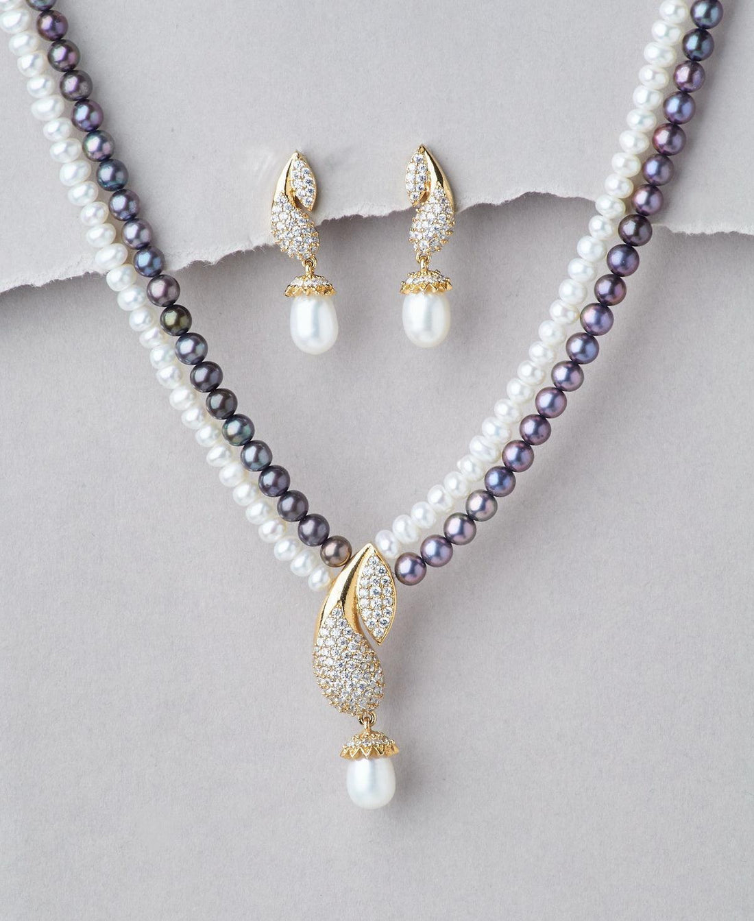 Trendy Real Pearl Necklace Set - Chandrani Pearls