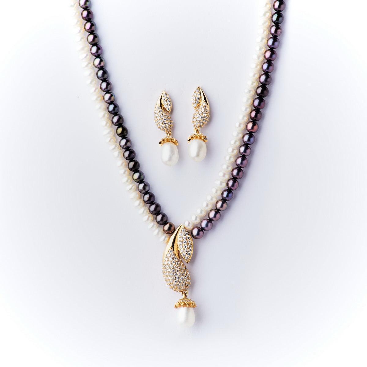 Trendy Real Pearl Necklace Set - Chandrani Pearls