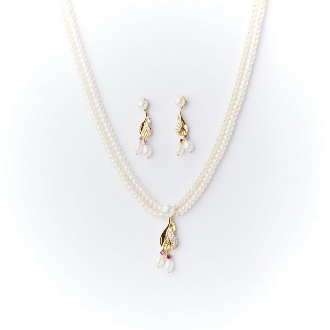 Trendy Real Pearl Necklace Set - Chandrani Pearls