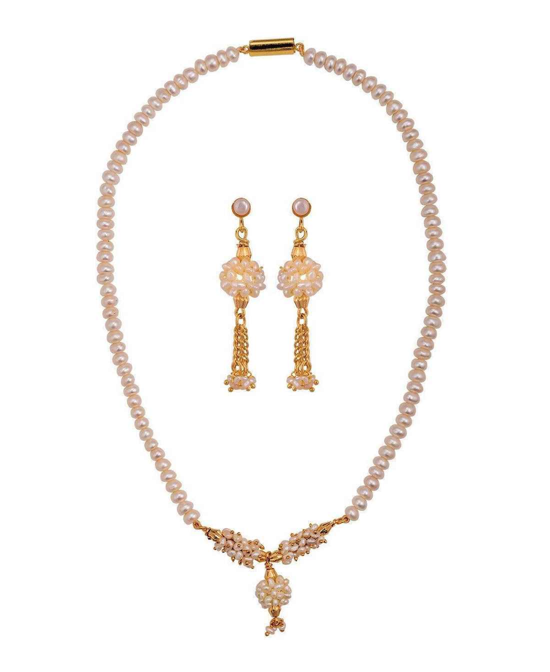 Trendy Real Pearl Necklace Set - Chandrani Pearls
