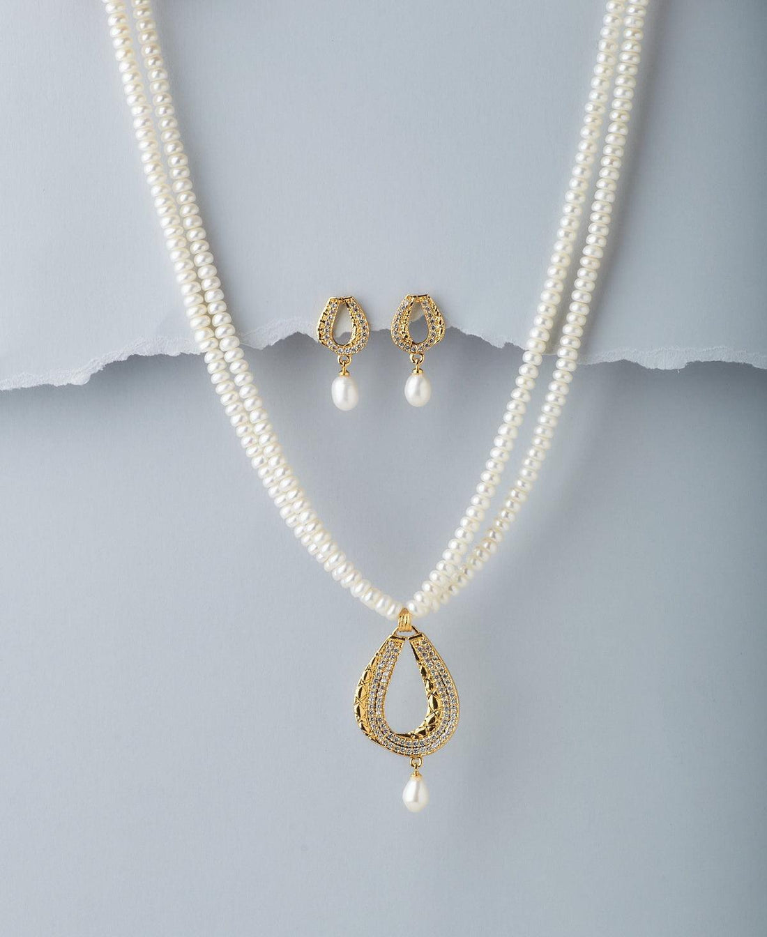 Trendy Real Pearl Necklace Set - Chandrani Pearls