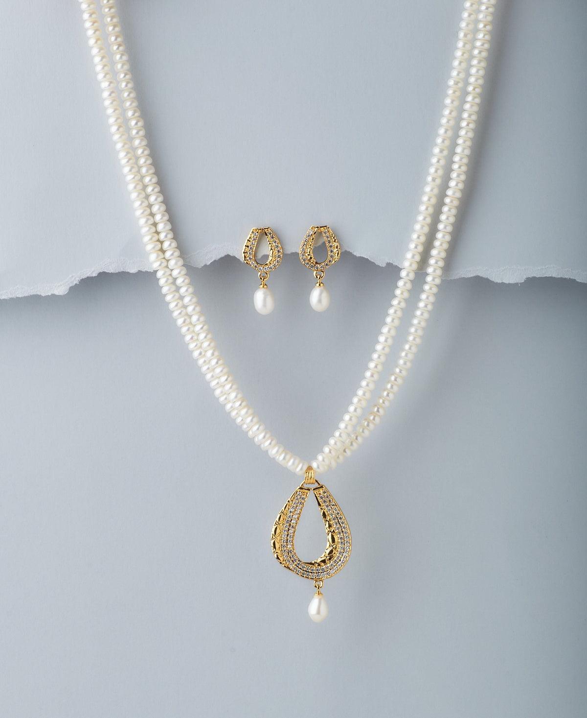 Trendy Real Pearl Necklace Set - Chandrani Pearls