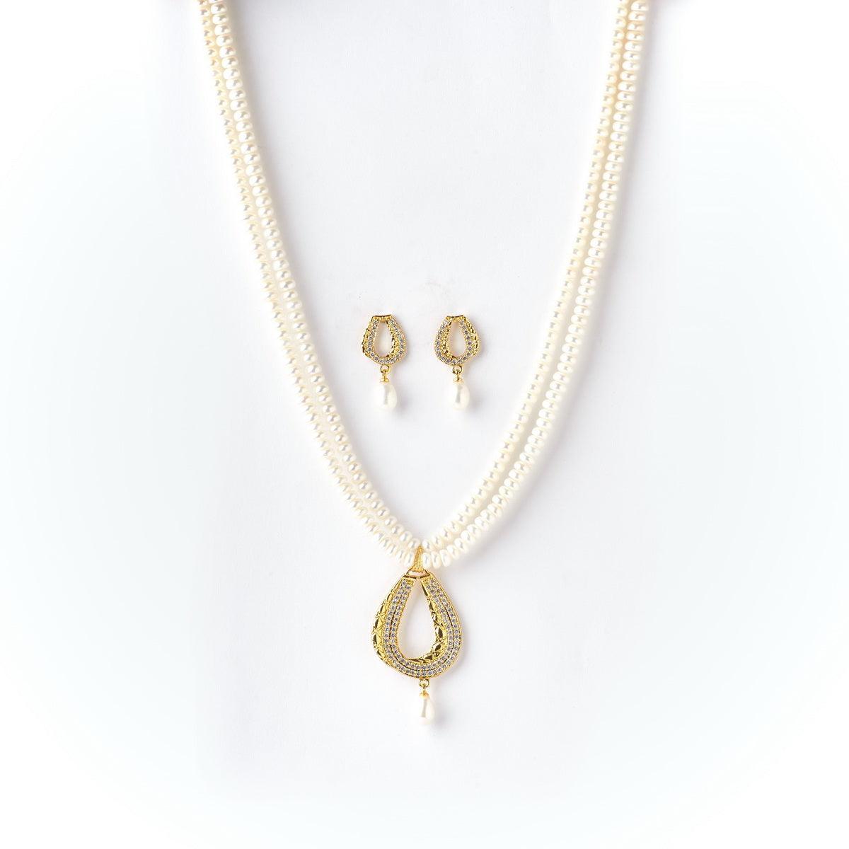 Trendy Real Pearl Necklace Set - Chandrani Pearls