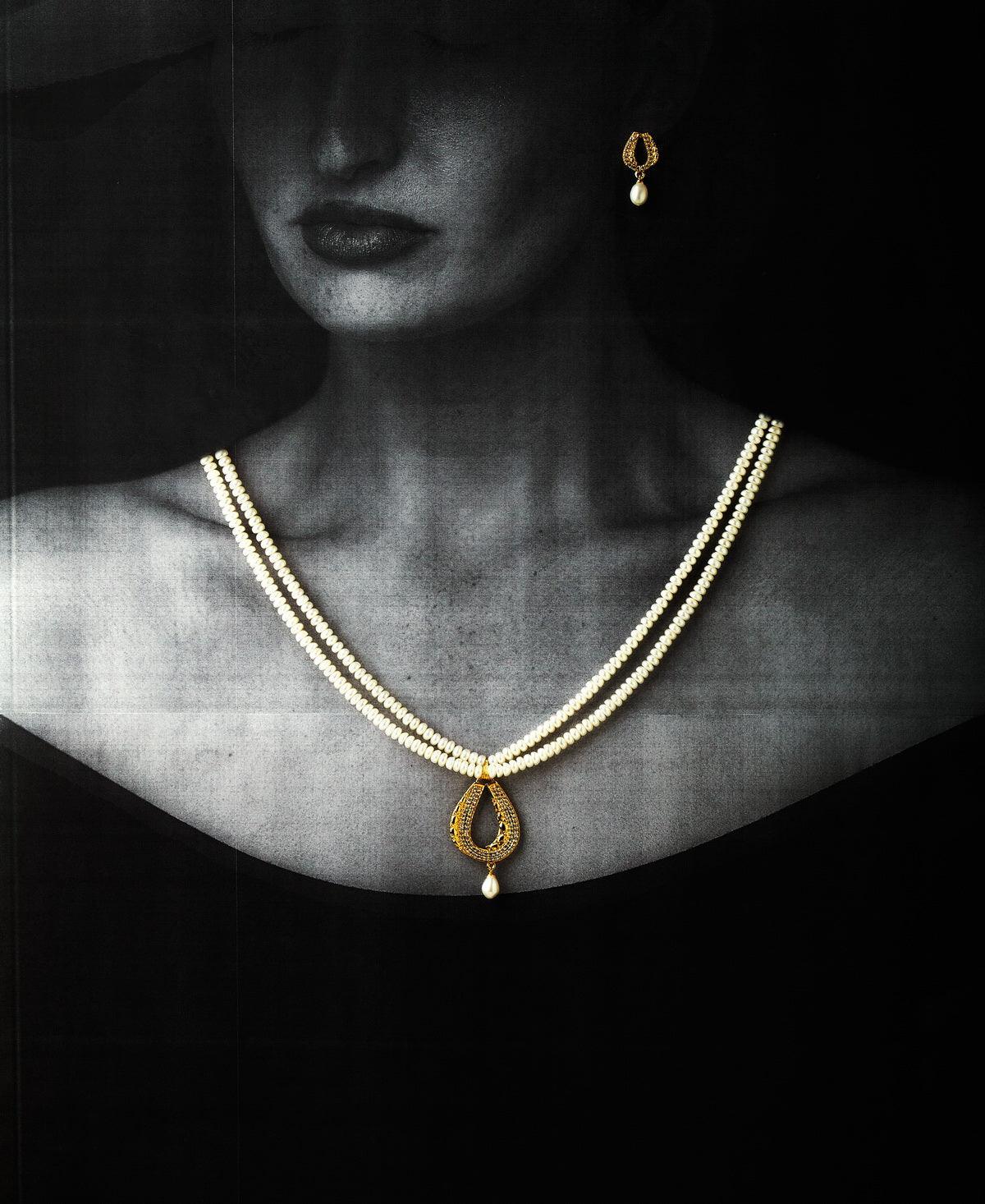 Trendy Real Pearl Necklace Set - Chandrani Pearls