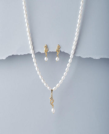 Trendy Real Pearl Necklace Set - Chandrani Pearls