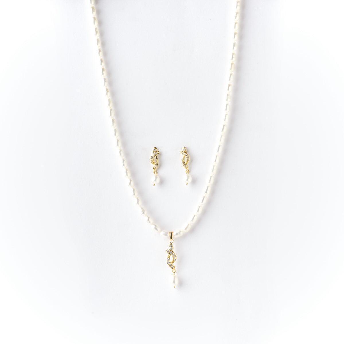 Trendy Real Pearl Necklace Set - Chandrani Pearls