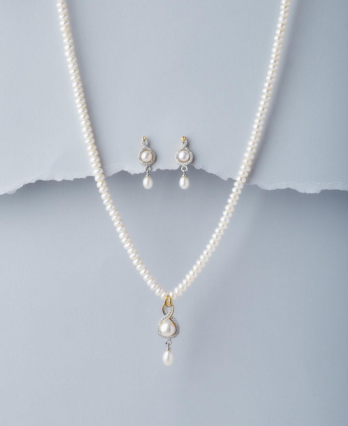 Trendy Real Pearl Necklace Set - Chandrani Pearls