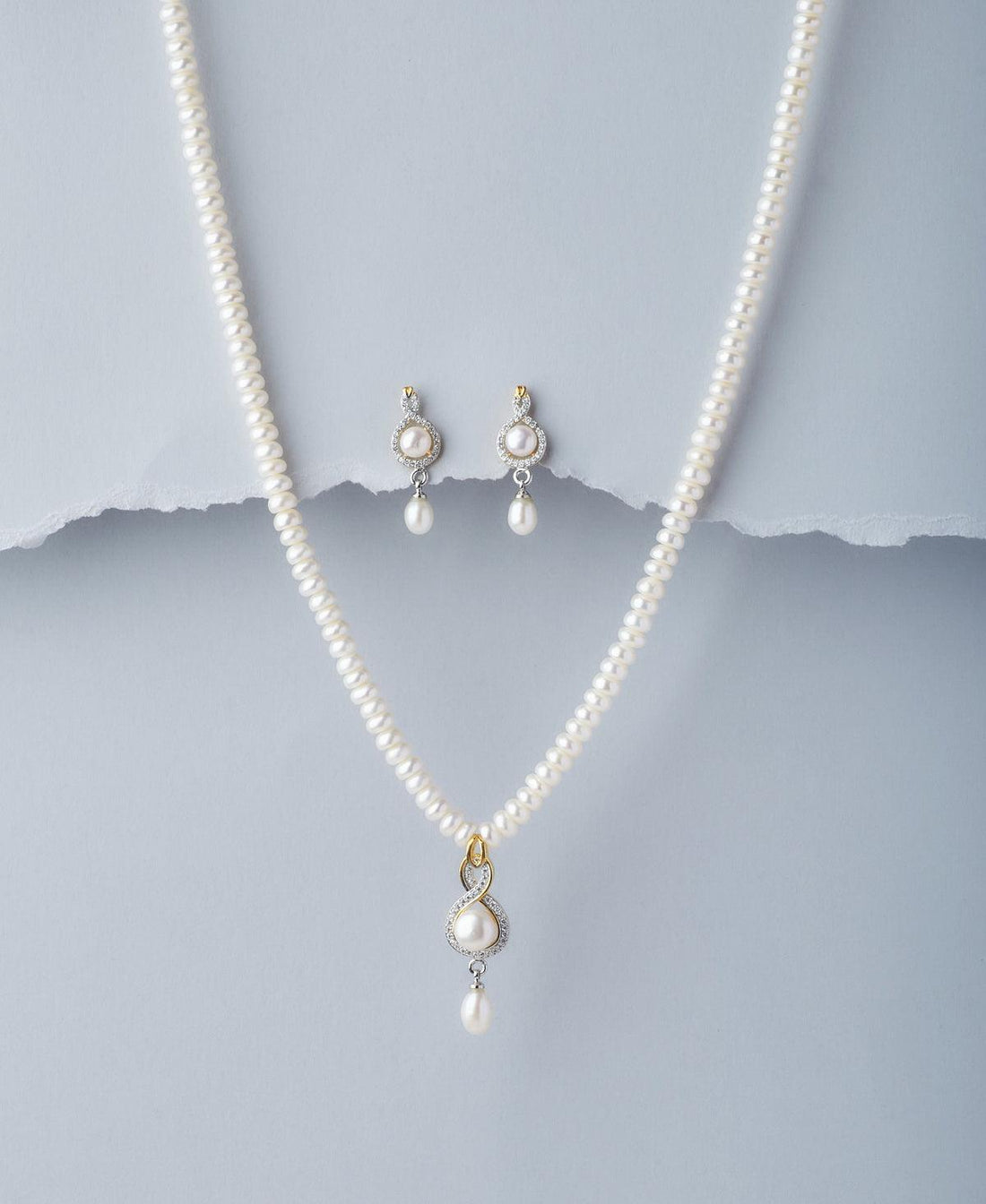 Trendy Real Pearl Necklace Set - Chandrani Pearls
