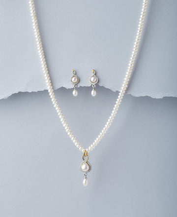 Trendy Real Pearl Necklace Set - Chandrani Pearls