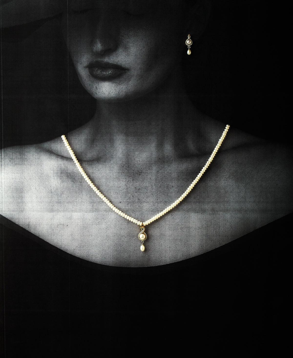 Trendy Real Pearl Necklace Set - Chandrani Pearls